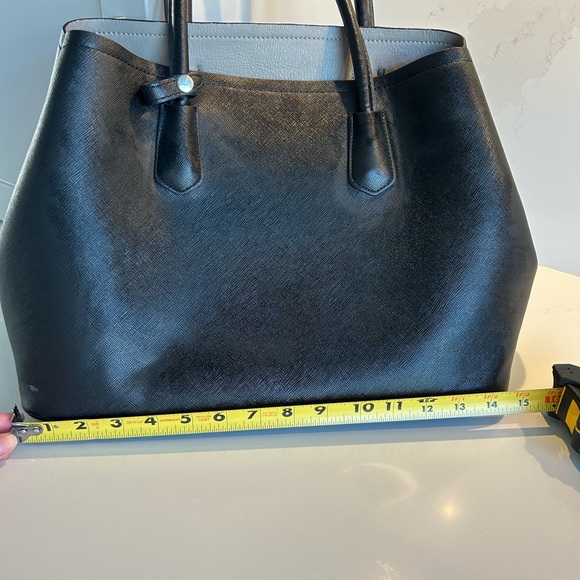 Browns Shoes black leather bag with compartments - Picture 5 of 6